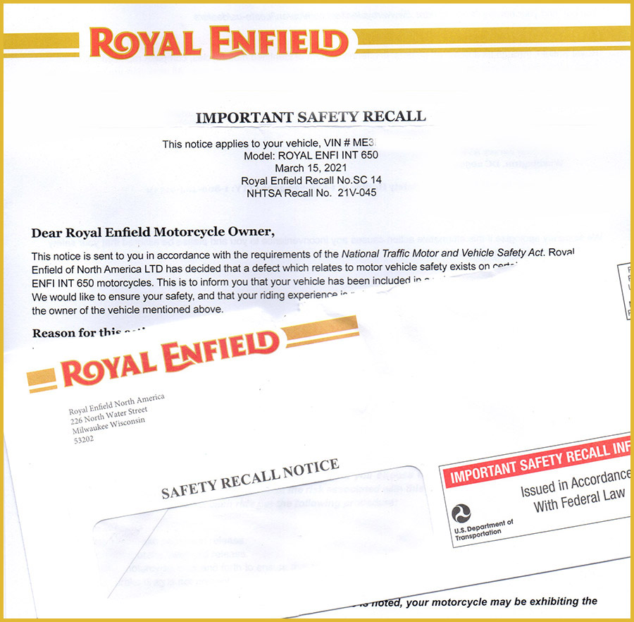 Enfield Recall and First Service Quotes