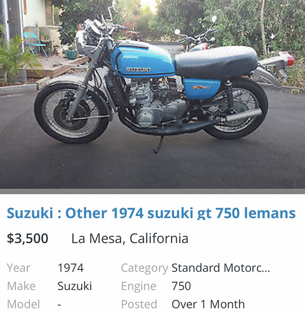 Suzuki GT750, The Bike Specialists