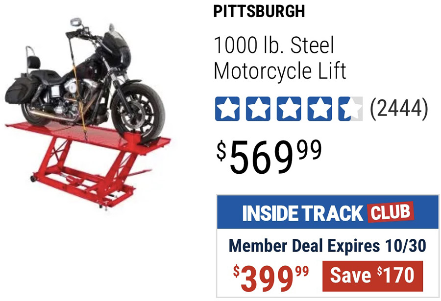 ExNotes Review: Harbor Freight Motorcycle Lift
